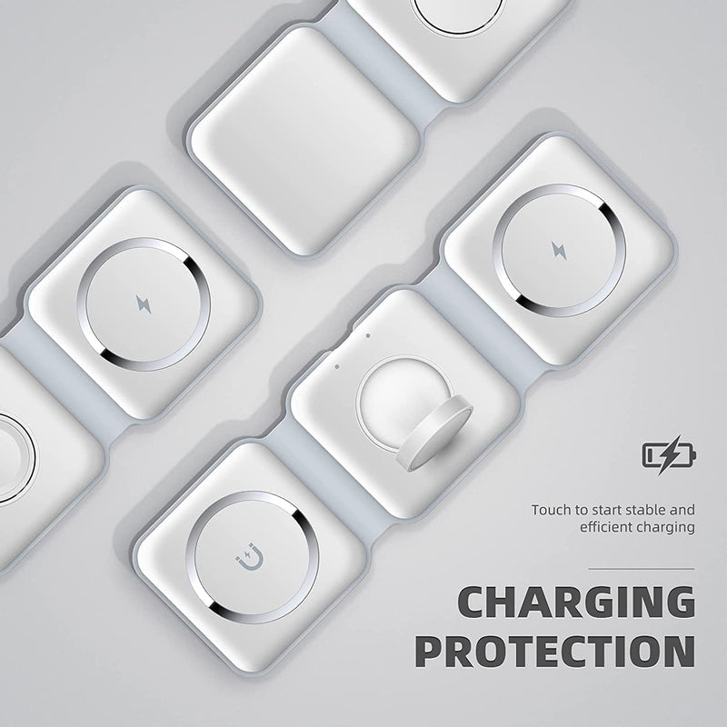 3-in-1 Wireless Charger Dubai | Fast Charging Station for Phone, Watch & AirPods