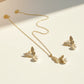 Pearl Sparkle Butterfly Jewelry Set