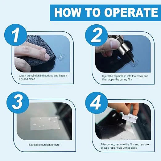 Windshield Crack Repair Kit– Stops Cracks Instantly FREE SHIPPING ALL OVER UAE